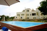 Luxury villas in Greece - Xenon Estate 17m x 9m swimming pool and part of the resort's 3 villas